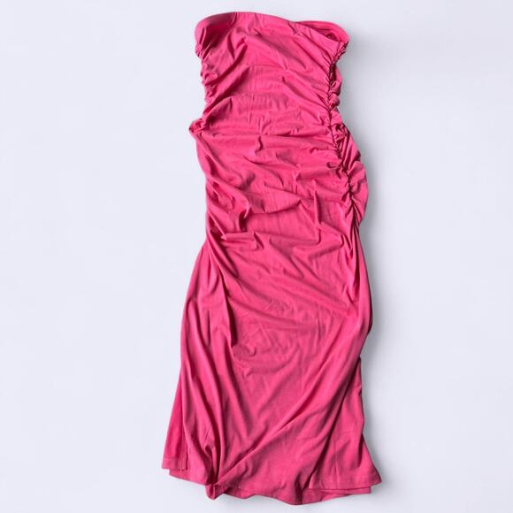 Celandine by Anthropologie Gabbie Strapless Ruched Tube Dress size XL NWT - Picture 3 of 8